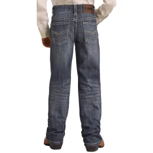 Rock N Roll Cowboy Boy's Dark Vintage Jeans