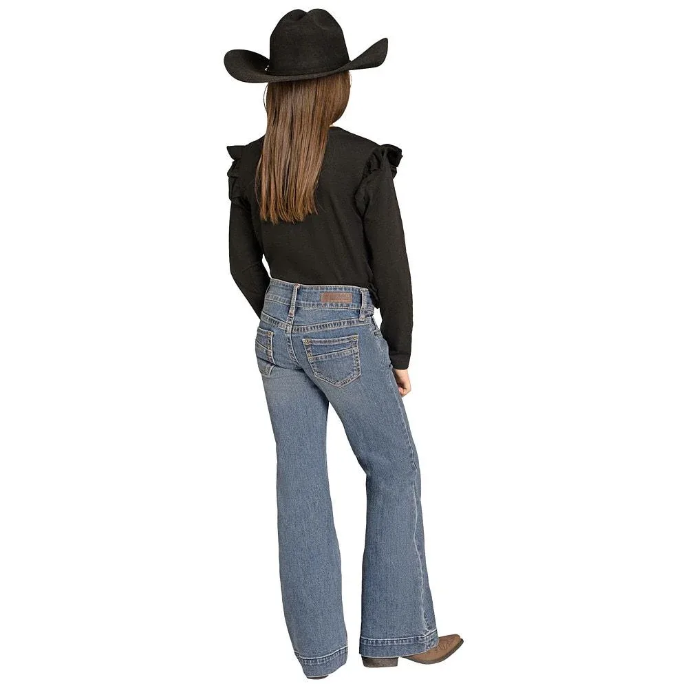 Rock & Roll Denim Girl's Double Button Trousers