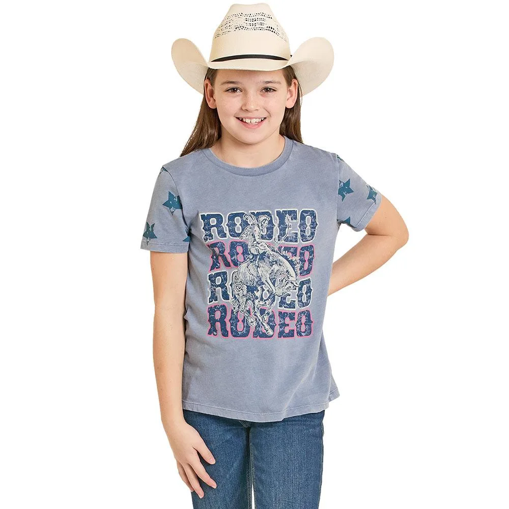 Rock & Roll Denim Girl's Rodeo Graphic Tee Shirt