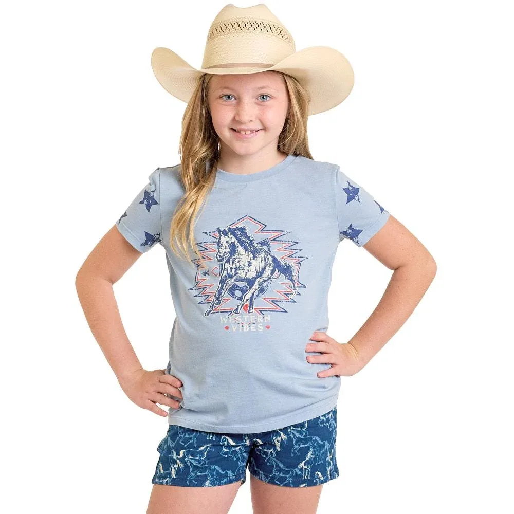 Rock & Roll Denim Girl's Star Horse Tee