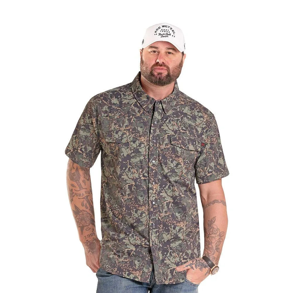 Rock & Roll Denim Koe Wetzel Camo Tek Shirt