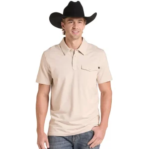 Rock & Roll Denim Men's Natural Melange Polo
