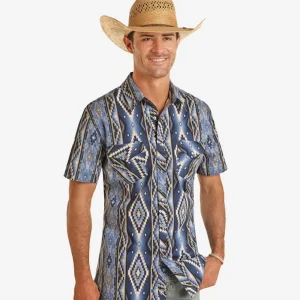 Rock & Roll Denim Midnight Aztec Shirt