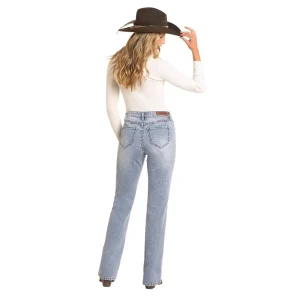 Rock & Roll Denim n Womens Scallop Yoke High Rise Jean