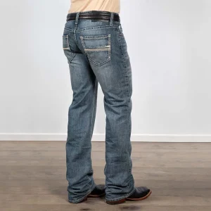 Rock & Roll Denim Rope Stitch Pistol Straight Jeans