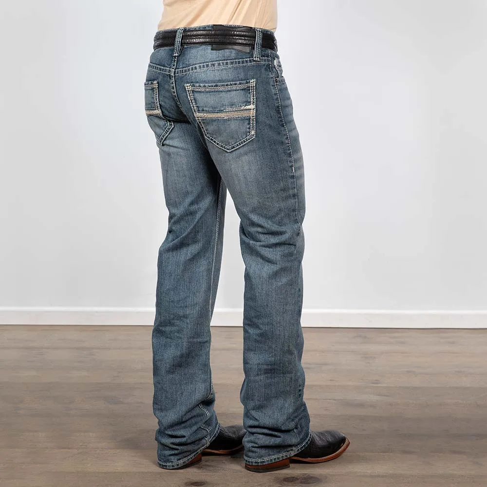 Rock & Roll Denim Rope Stitch Pistol Straight Jeans