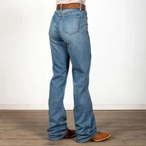 Rock & Roll Denim Western Embroidery High Rise Bootcut Jeans