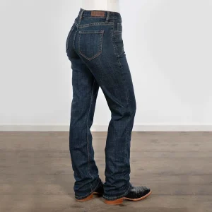 Rock & Roll Denim Western Yoke Modest Bootcut Jeans