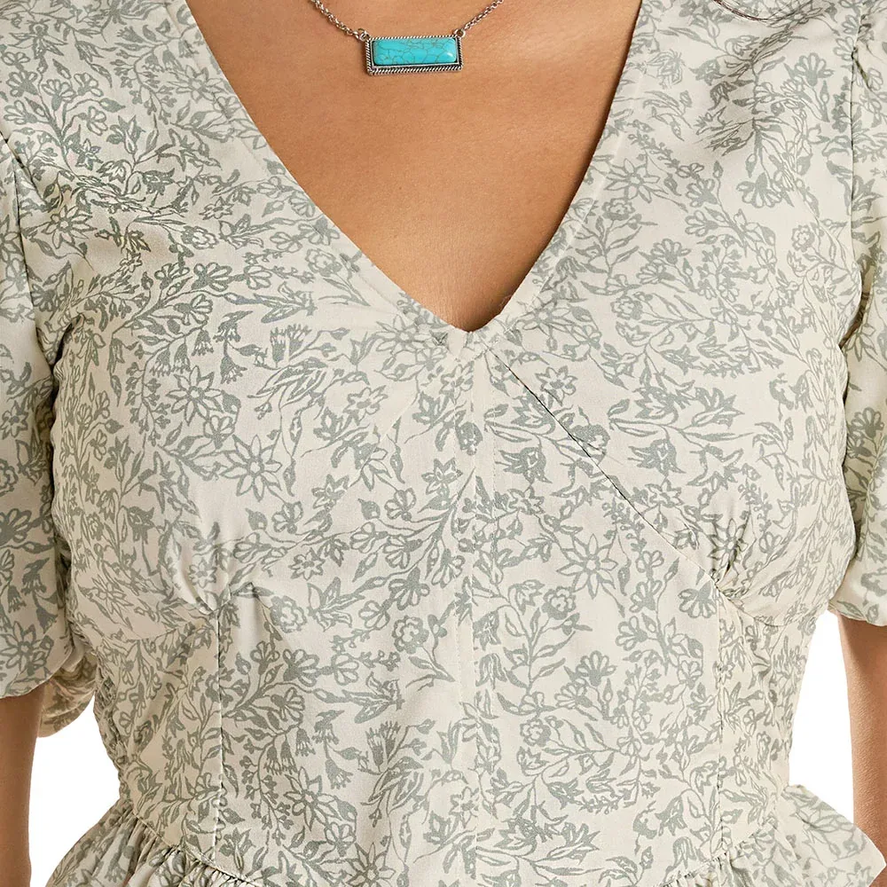 Rock & Roll Denim Women's Jade Floral Print Top - Image 2