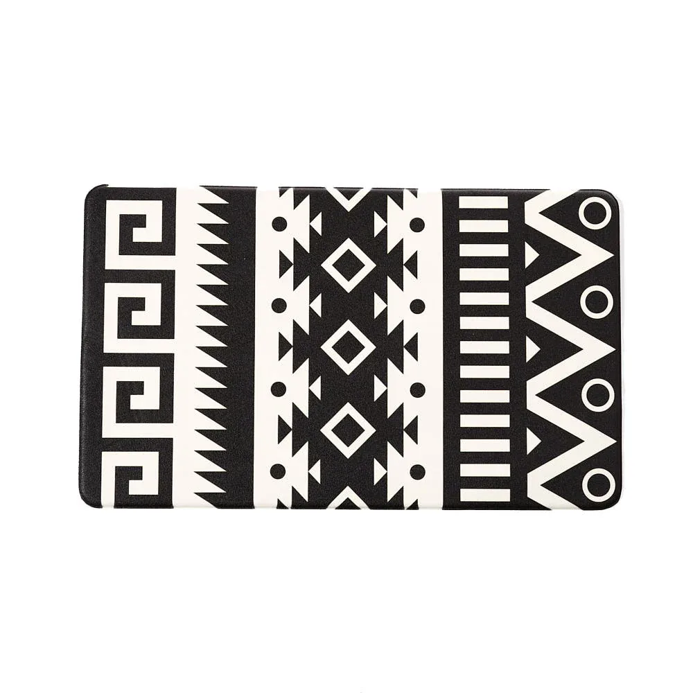 Rod's True Western Black and White Southwest Anti-Fatigue Kitchen Floor Mat - Image 2