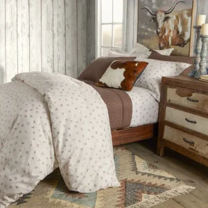 Rod's True Western Cattle Brands Ticking Stripe Duvet Cover