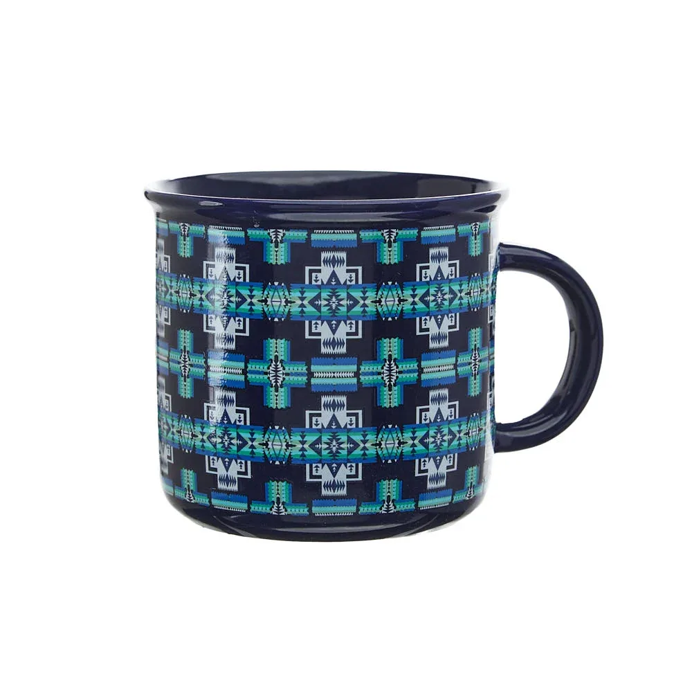 Rod's True Western Southwest Blue 13 oz Ceramic Mug - Image 2