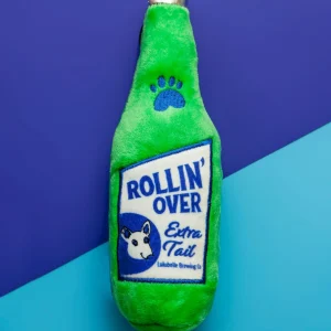 Rollin Over Brew Power Plush Squeaky Dog Toy