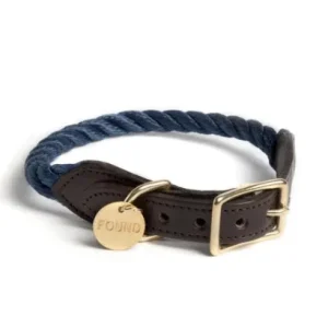 Rope Dog Collar in Navy (FINAL SALE)