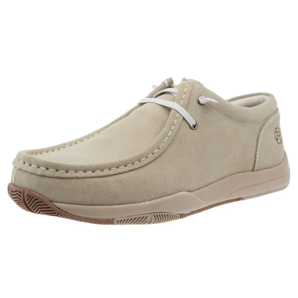 Roper Footwear Mens Clearcut Low Tan Suede Upper Casual Shoe