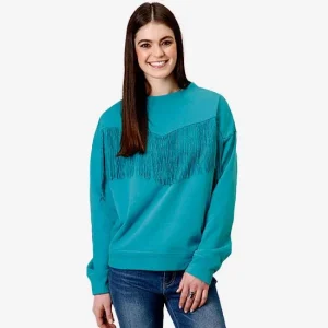 ROPER Fringe Fleece Pullover