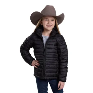 ROPER Girl's Black Crushable Jacket