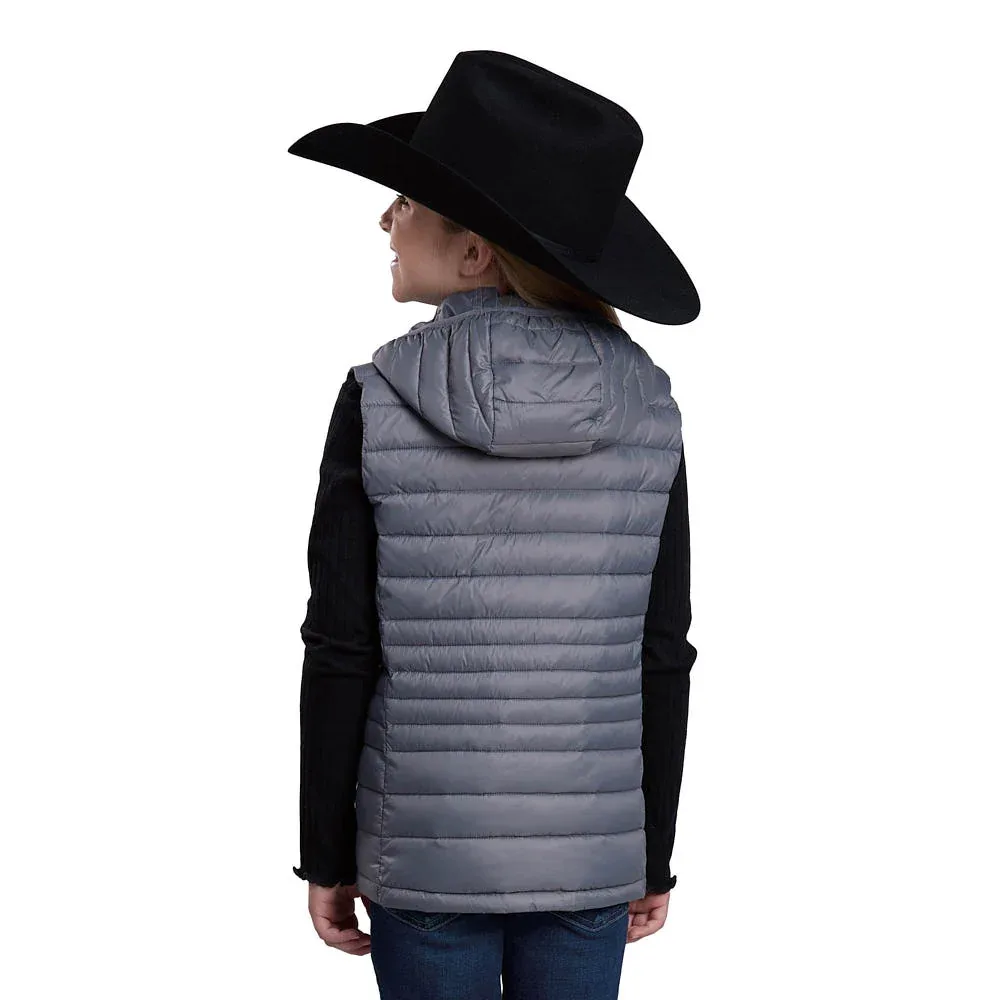 ROPER Girl's Grey Crushable Vest - Image 2