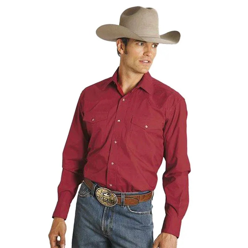 Roper Mens Amarillo Poplin Shirt XXXl Wht - Image 2