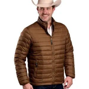 ROPER Mens Camel Crushable Jacket