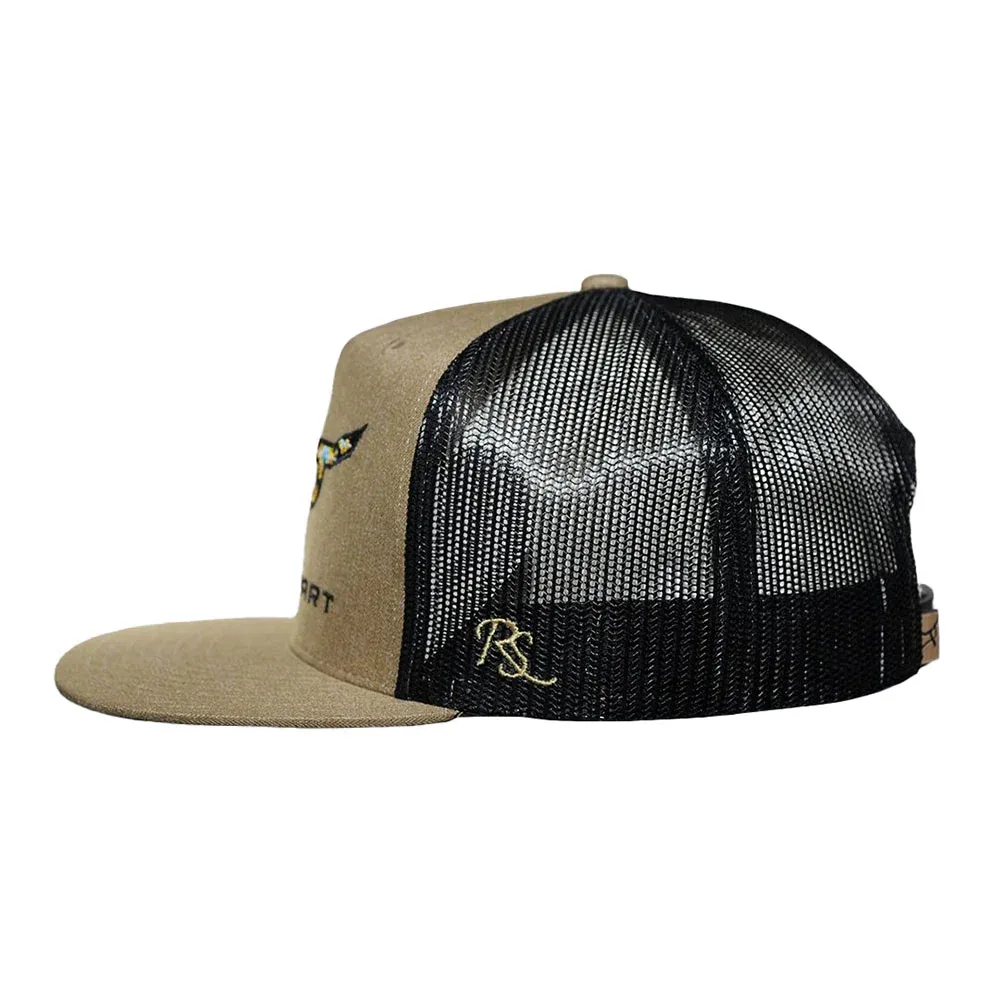 Ropesmart Desert Blue Santa Fe Khaki Trucker Cap - Image 2