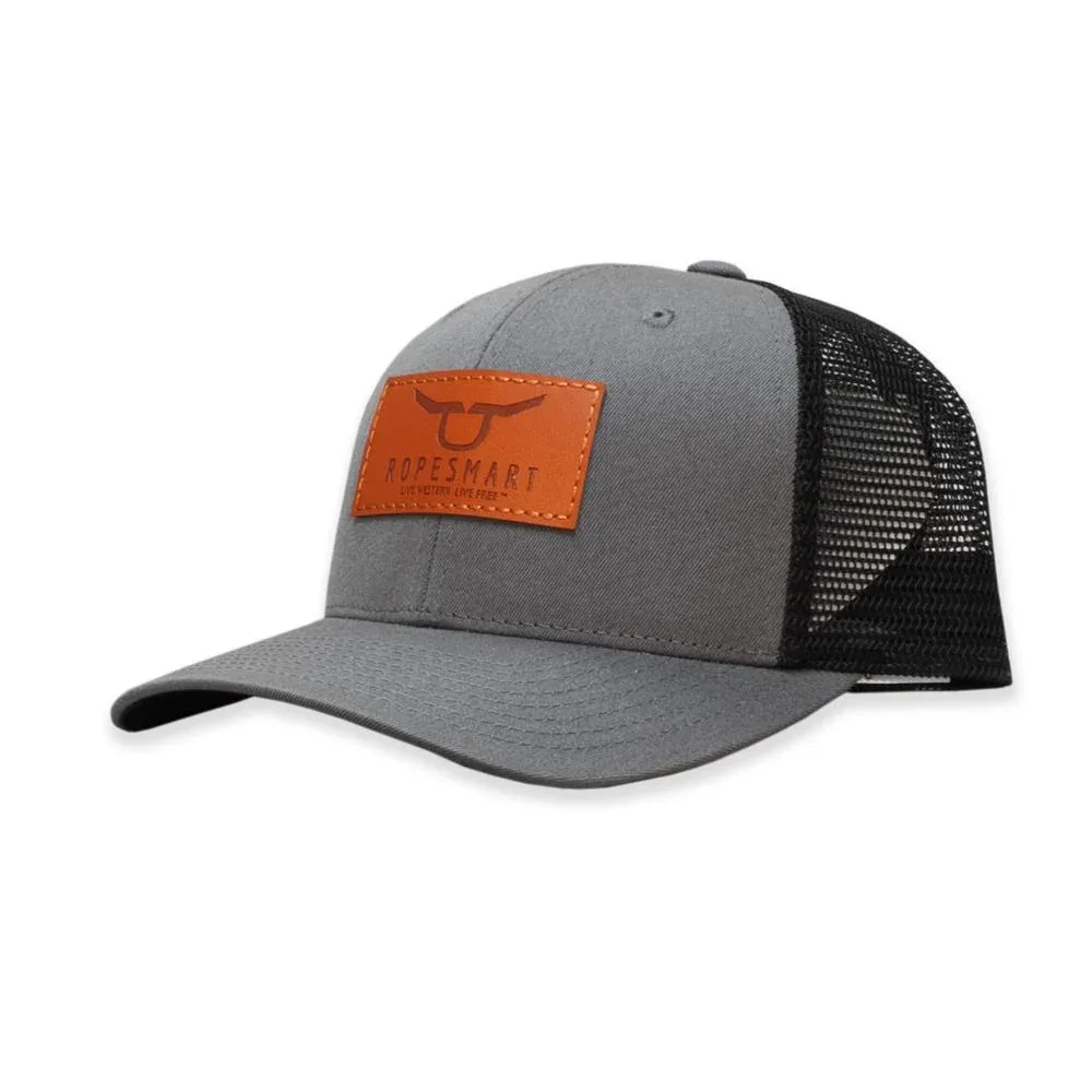 Ropesmart Solo Steer Square Leather Patch Mesh Back Cap