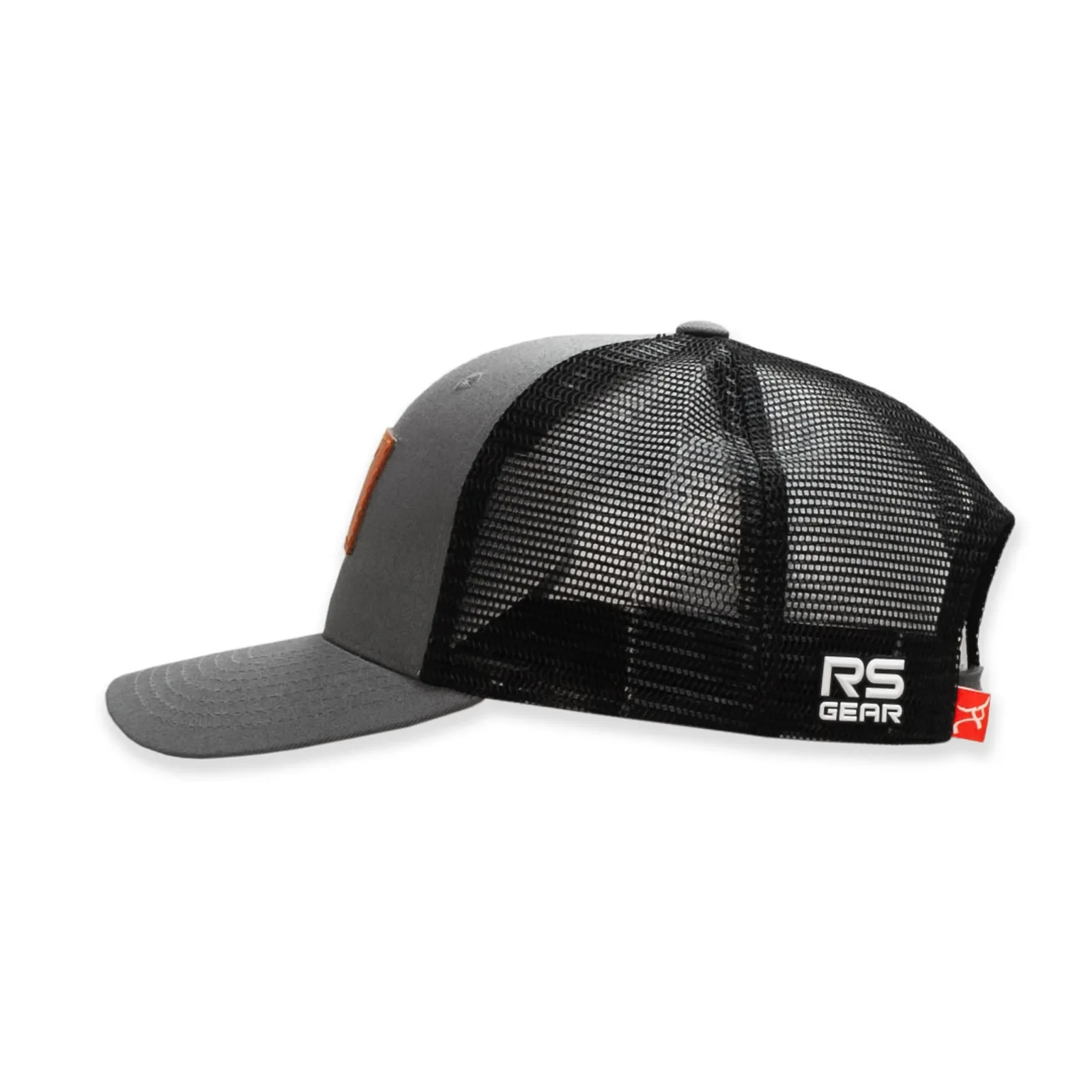 Ropesmart Solo Steer Square Leather Patch Mesh Back Cap - Image 2