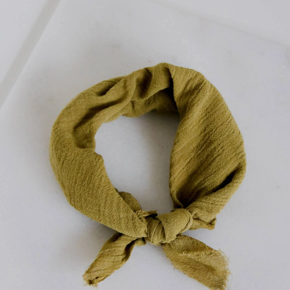 ROSEMARINE TEXTILES | Chartreuse Cotton Gauze Bandana