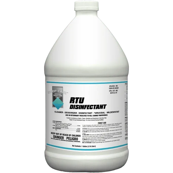 RTU Disinfectant Effective for Coronavirus Gallon by Shop Care