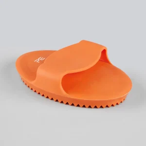 Rubber Curry Comb Orange