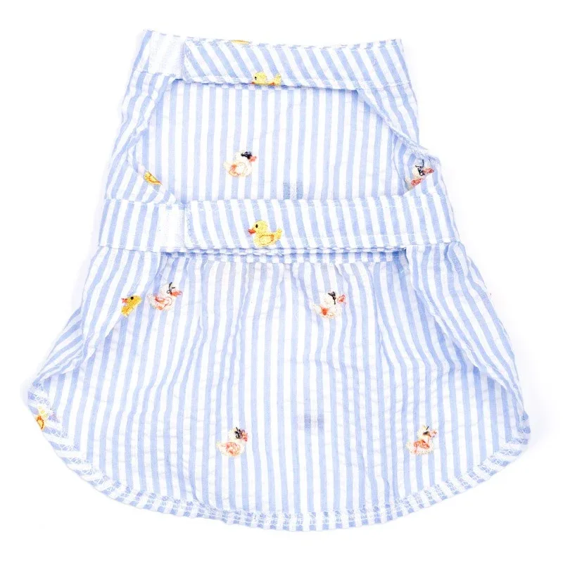 Rubber Duck Dress in Light Blue Stripe (FINAL SALE) - Image 2