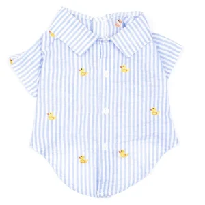Rubber Duck Shirt in Light Blue Stripe