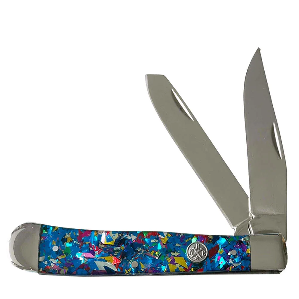 Rusted Nail Knives Blue Infusion Trapper