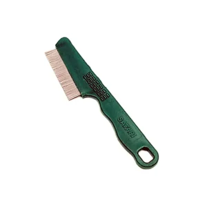 Safari Dog Double Row Flea Combs with Handle, Green
