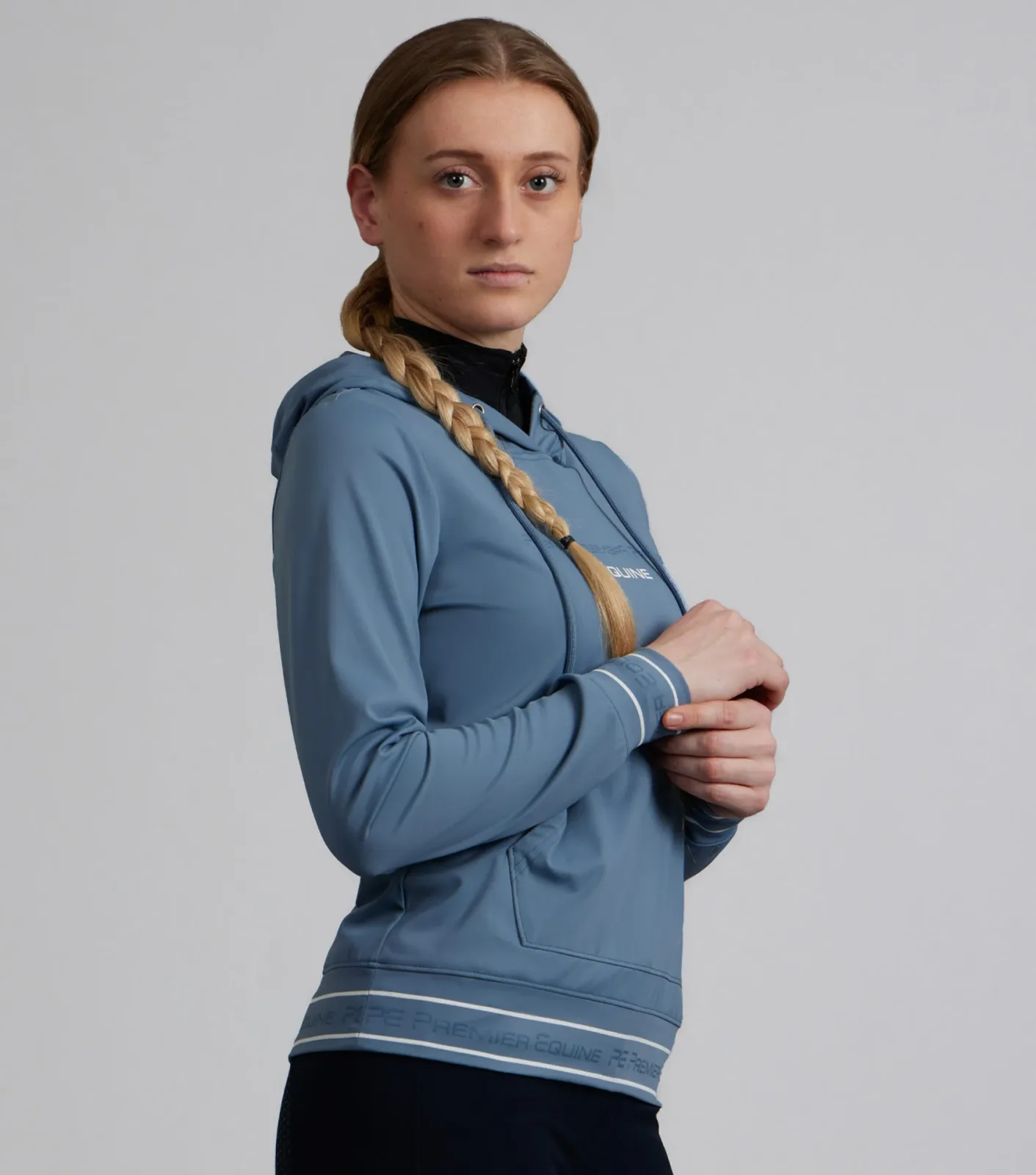 SALE - Cadenza Technical Riding Hoodie San Marino Blue