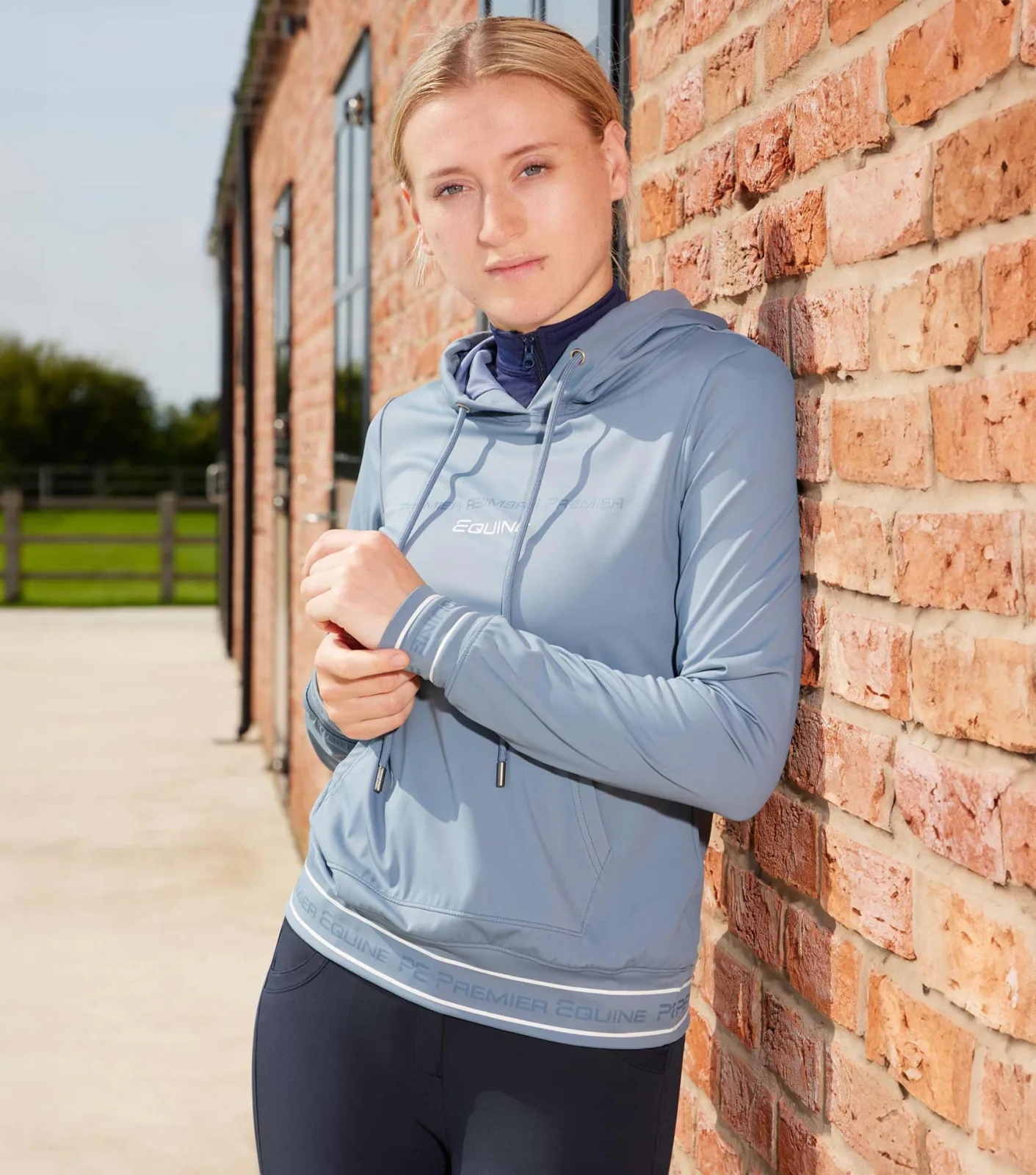 SALE - Cadenza Technical Riding Hoodie San Marino Blue - Image 2