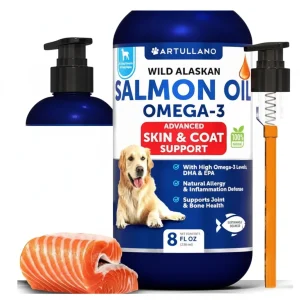 Salmon Oil For Dogs 3 For Dogs 8 FL OZ Wild Alaskan Salmon Fish Oil