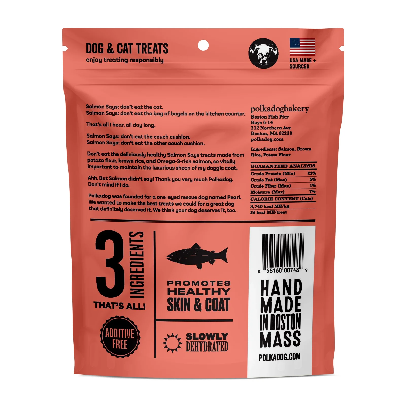 Salmon Says Crunchy Treats for Dogs & Cats - Image 2