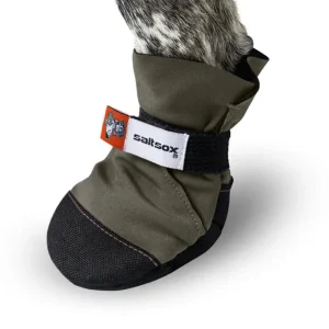 SaltSox Fleece-Lined Dog Booties in Icebreaker Grey