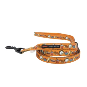 Sassy Meow Garfield Orange Padded Neoprene 6 ft Cat Leash