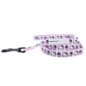 Sassy Meow Hello Kitty® Pink Padded Neoprene 6 ft Cat Leash