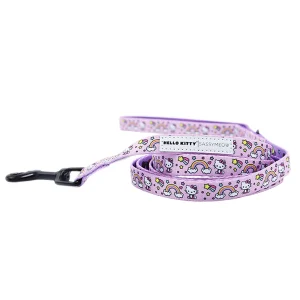 Sassy Meow Hello Kitty® Purple Padded Neoprene 6 ft Cat Leash
