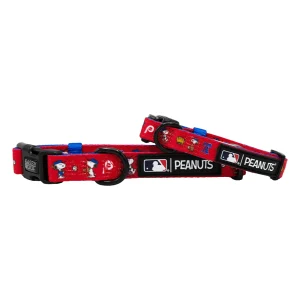 Sassy Woof MLB™ x Peanuts™ Philadelphia Phillies Dog Collar