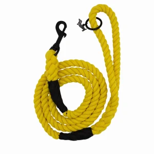 Sassy Woof Neon Dog Rope Leash: 5-ft long