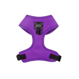 Sassy Woof Neon Purple Dog Harness