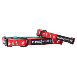 Sassy Woof Peanuts™ Beagle Bells Holiday Adjustable Dog Collar
