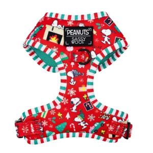 Sassy Woof Peanuts™ Beagle Bells Holiday Adjustable Dog Harness