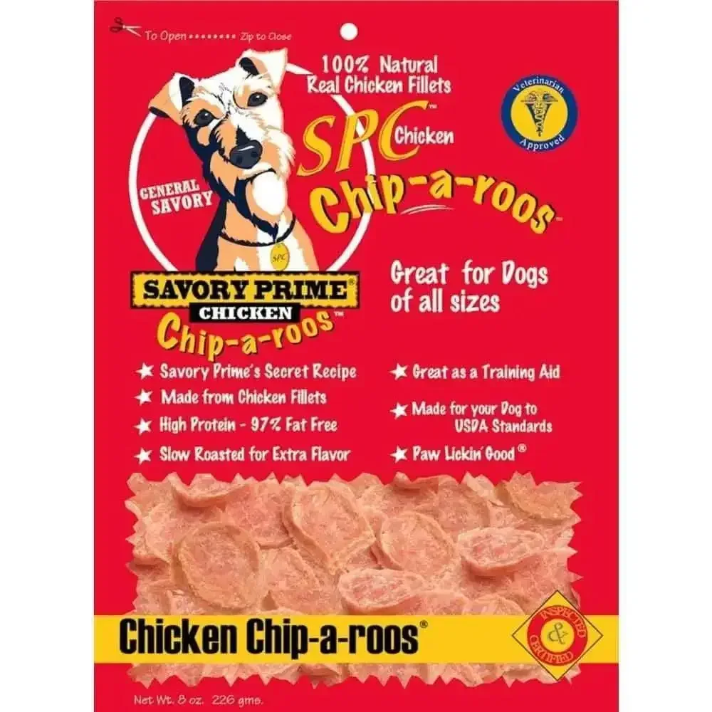 Savory Prime Chicken Chip-a-Roos Dog Treat 8 oz