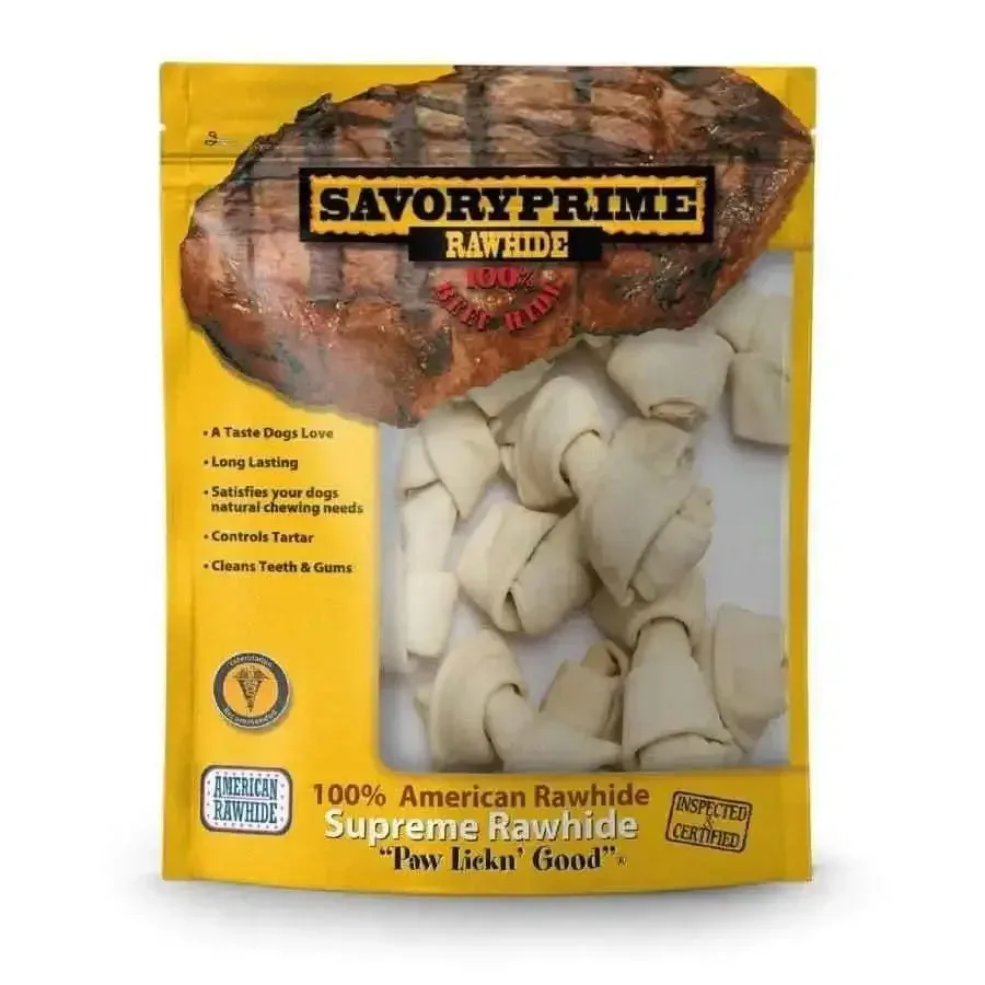 Savory Prime Supreme Mini Bones White 3-4 in, 10 pk