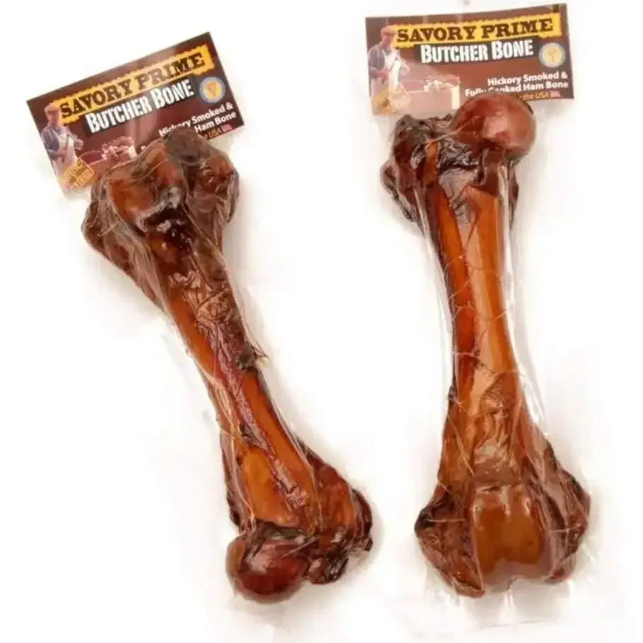 Savory Prime USA Ham Butcher Bone Dog Chew – 0.75 lb